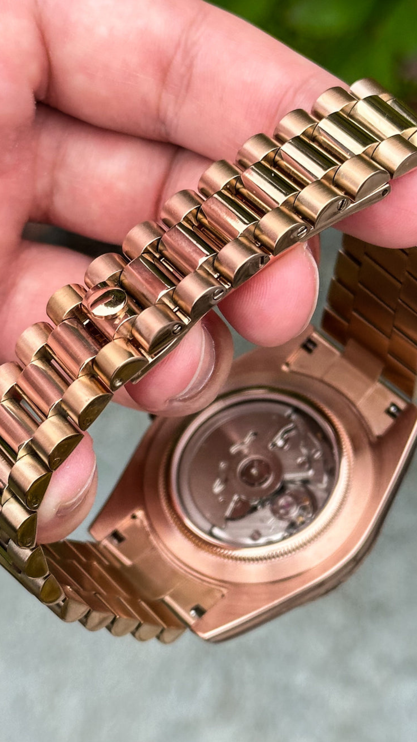 Green Dial & Gold Case (Arabic Numerals)